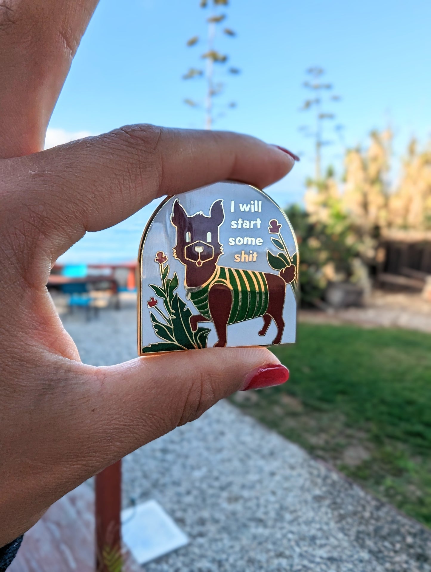 Wild Pup Enamel Pin